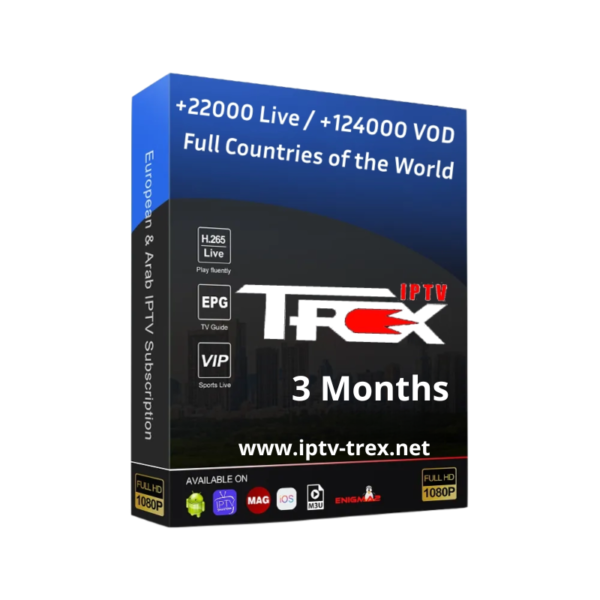 IPTV TREX Subscription 3MONTHS